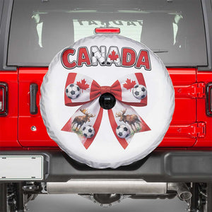 Proud Canadian National Soccer Lover Spare Tire Cover Football Fan Gift TS12 White Print Your Wear
