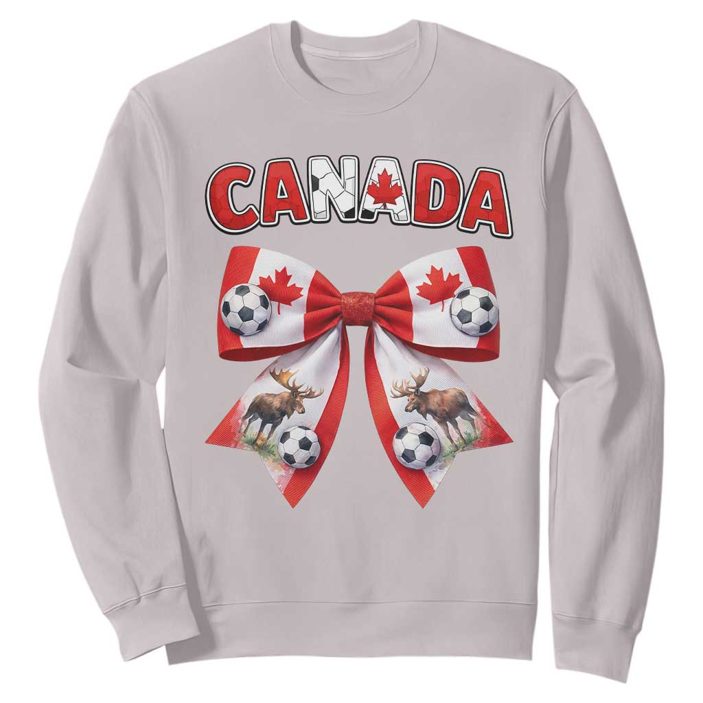 Proud Canadian National Soccer Lover Sweatshirt Football Fan Gift TS12 Ice Gray Print Your Wear