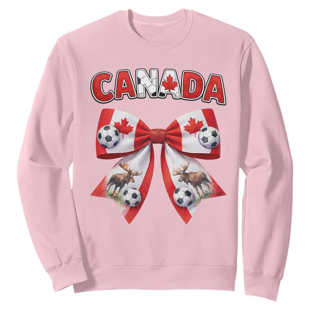 Proud Canadian National Soccer Lover Sweatshirt Football Fan Gift TS12 Light Pink Print Your Wear