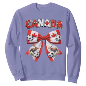 Proud Canadian National Soccer Lover Sweatshirt Football Fan Gift TS12 Violet Print Your Wear