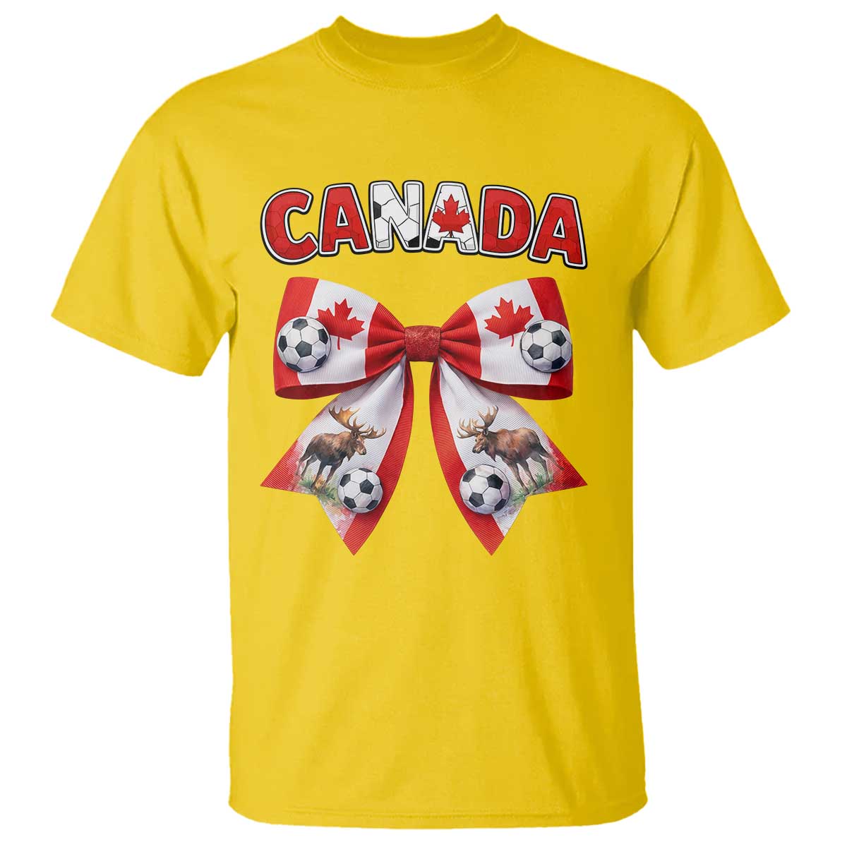 Proud Canadian National Soccer Lover T Shirt Football Fan Gift TS12 Daisy Print Your Wear