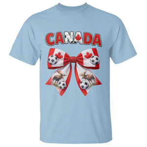 Proud Canadian National Soccer Lover T Shirt Football Fan Gift TS12 Light Blue Print Your Wear