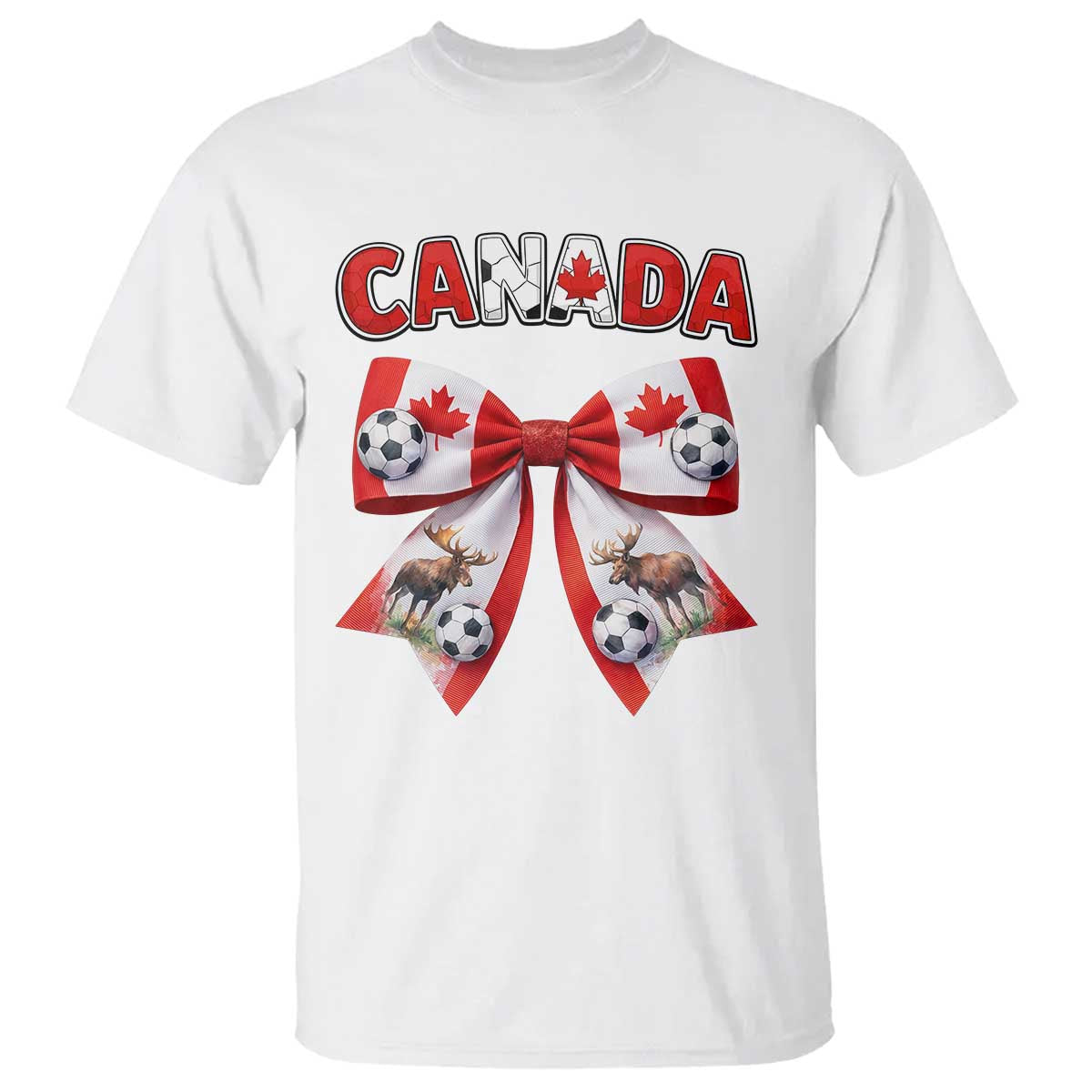 Proud Canadian National Soccer Lover T Shirt Football Fan Gift TS12 White Print Your Wear