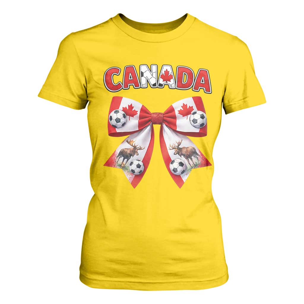Proud Canadian National Soccer Lover T Shirt For Women Football Fan Gift TS12 Daisy Print Your Wear