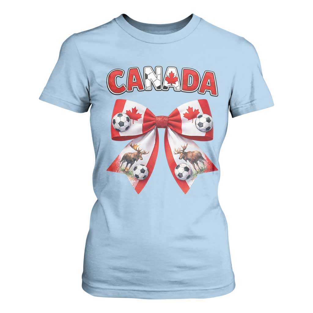 Proud Canadian National Soccer Lover T Shirt For Women Football Fan Gift TS12 Light Blue Print Your Wear