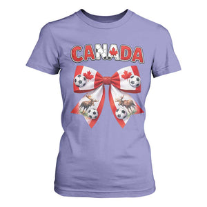 Proud Canadian National Soccer Lover T Shirt For Women Football Fan Gift TS12 Violet Print Your Wear