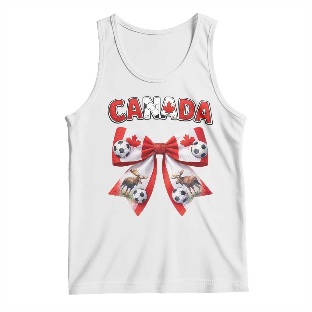 Proud Canadian National Soccer Lover Tank Top Football Fan Gift TS12 White Print Your Wear