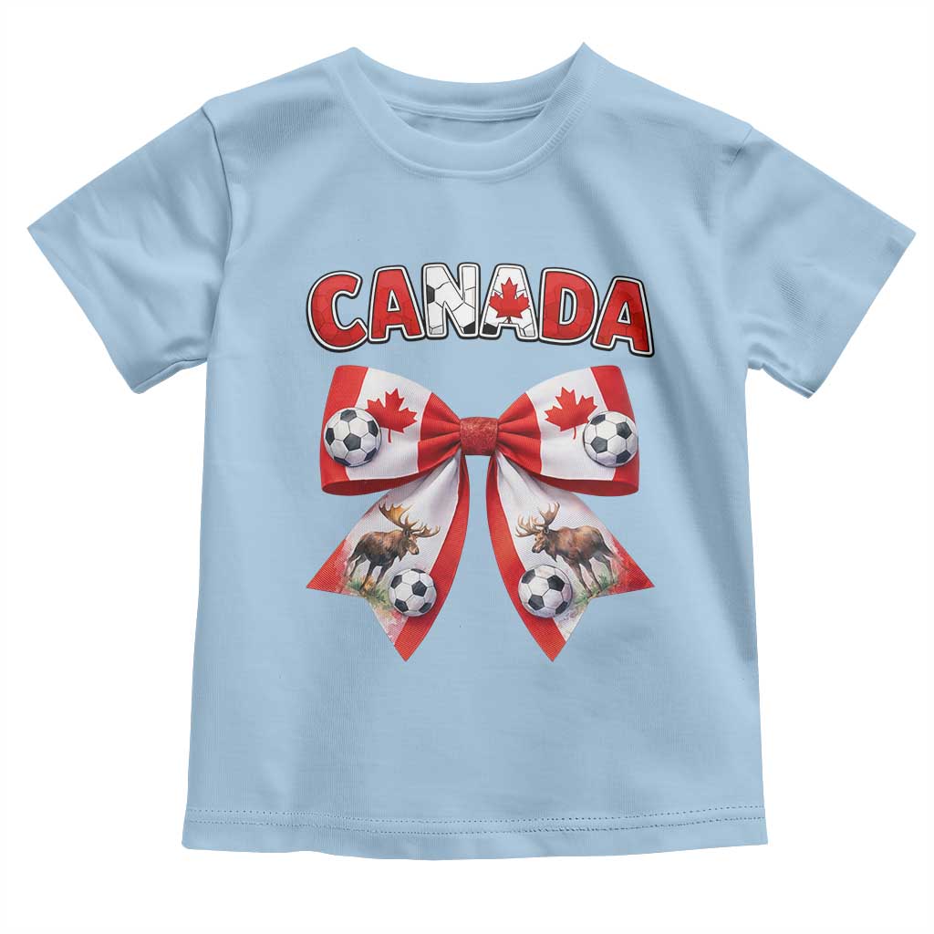 Proud Canadian National Soccer Lover Toddler T Shirt Football Fan Gift TS12 Light Blue Print Your Wear