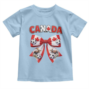 Proud Canadian National Soccer Lover Toddler T Shirt Football Fan Gift TS12 Light Blue Print Your Wear