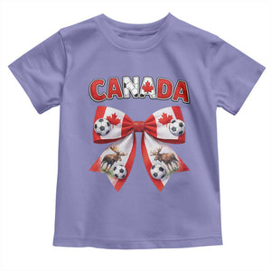 Proud Canadian National Soccer Lover Toddler T Shirt Football Fan Gift TS12 Violet Print Your Wear
