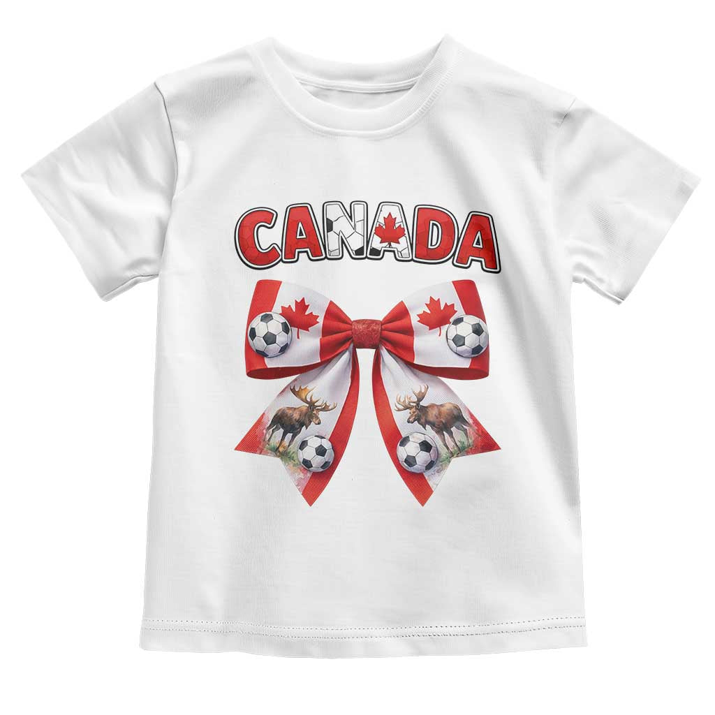 Proud Canadian National Soccer Lover Toddler T Shirt Football Fan Gift TS12 White Print Your Wear