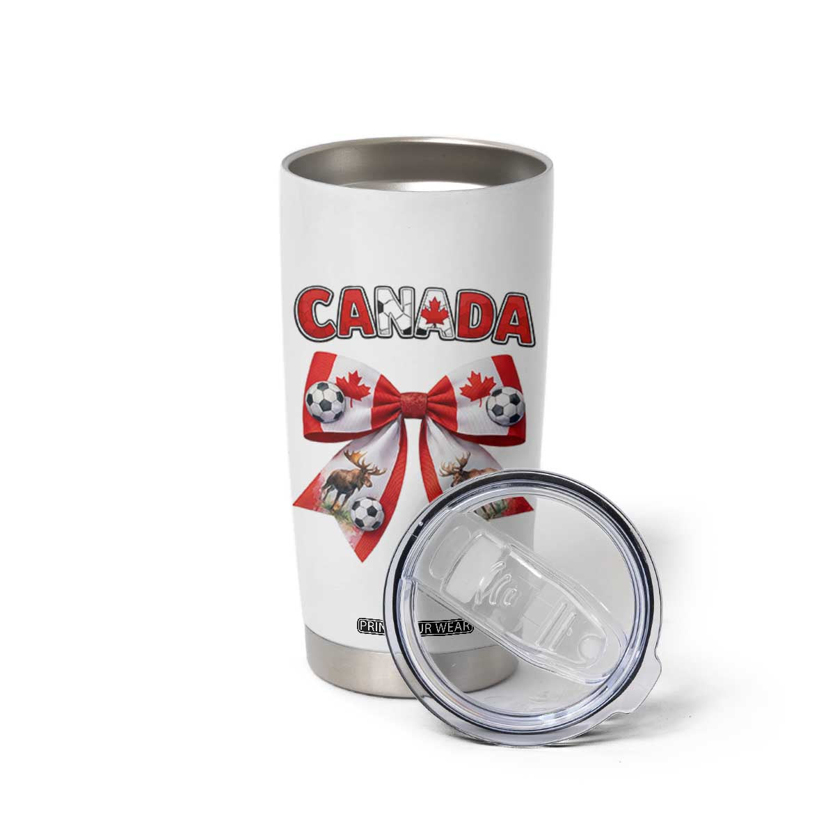 Proud Canadian National Soccer Lover Tumbler Cup Football Fan Gift TS12 Print Your Wear