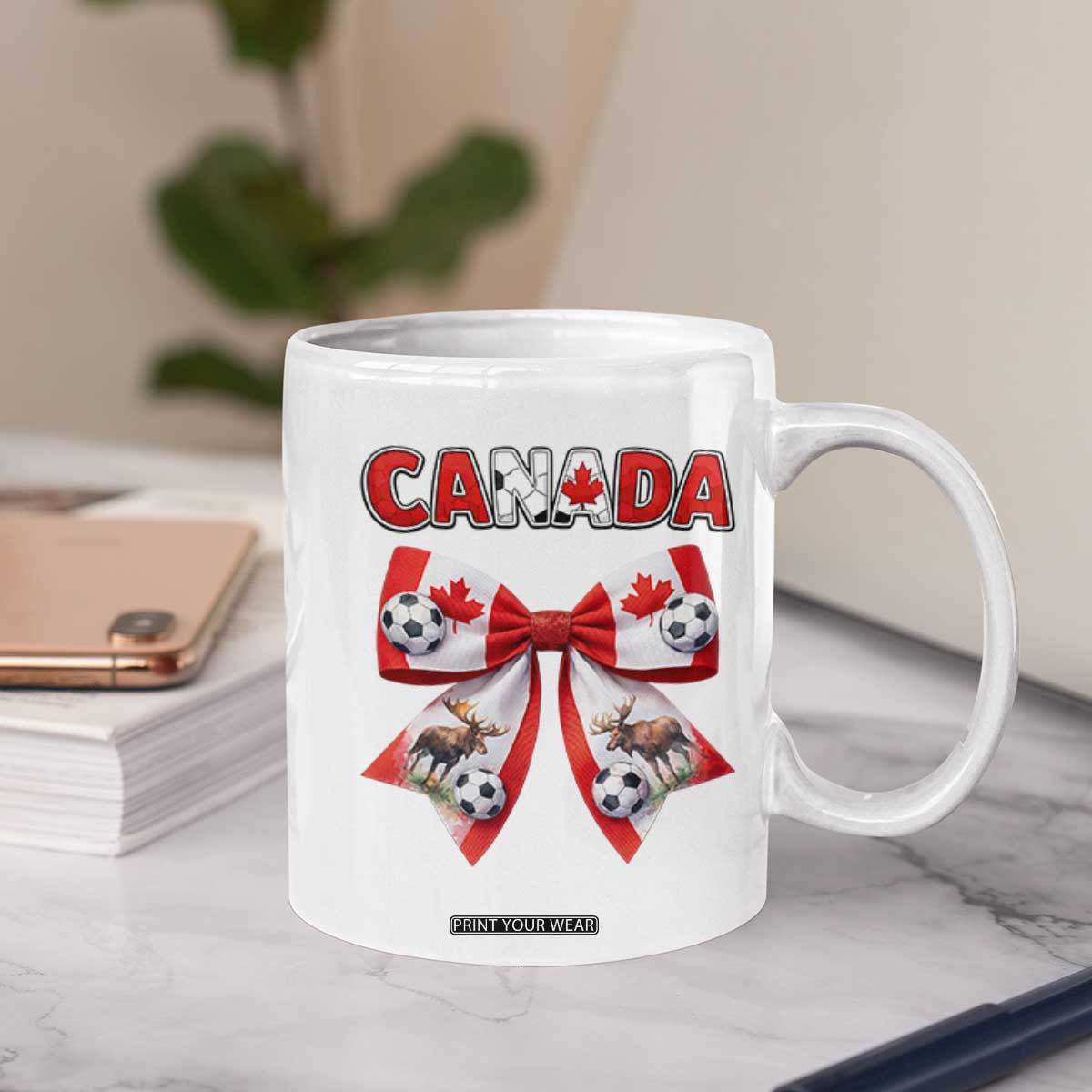 Proud Canadian National Soccer Lover Coffee Mug Football Fan Gift TS12 Print Your Wear