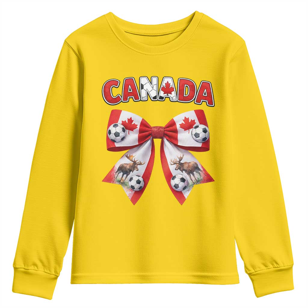 Proud Canadian National Soccer Lover Youth Sweatshirt Football Fan Gift TS12 Daisy Print Your Wear