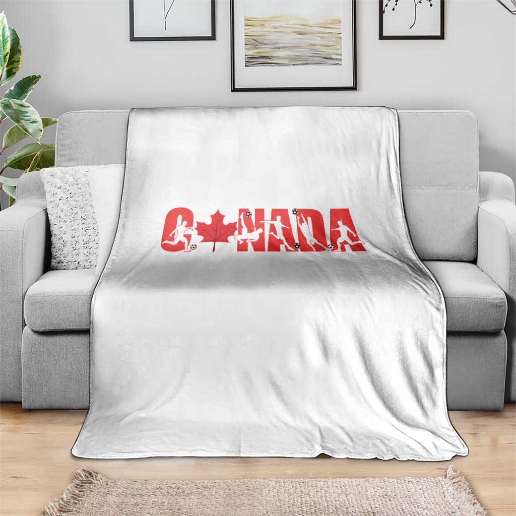 Canada National Soccer Lover Throw Blanket Proud Canadian Fan Gift TS12 Print Your Wear