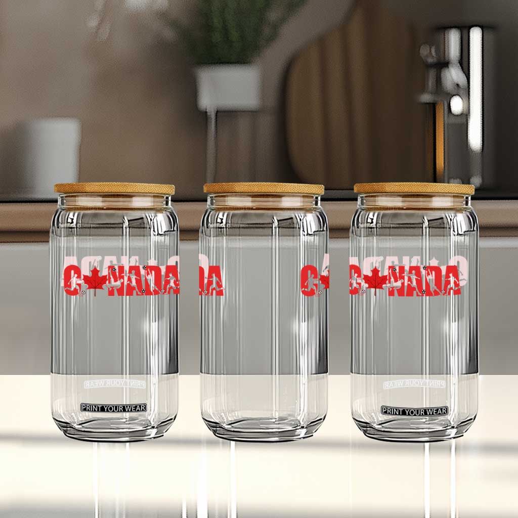 Canada National Soccer Lover Glass Can Proud Canadian Fan Gift TS12 Print Your Wear