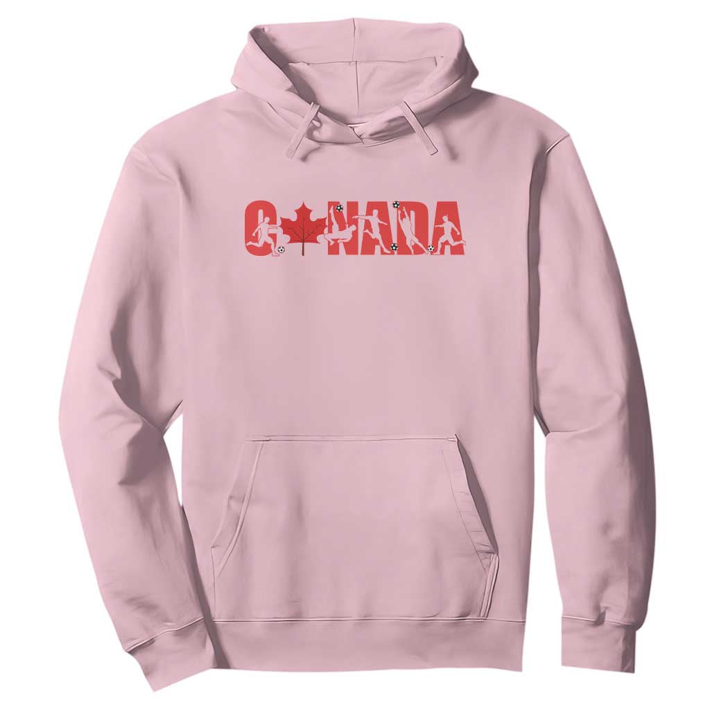 Canada National Soccer Lover Hoodie Proud Canadian Fan Gift TS12 Light Pink Print Your Wear
