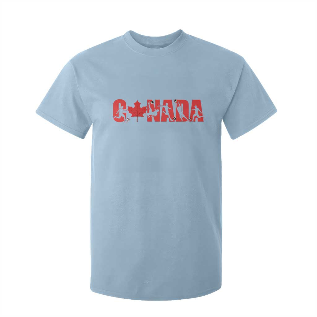 Canada National Soccer Lover T Shirt For Kid Proud Canadian Fan Gift TS12 Light Blue Print Your Wear