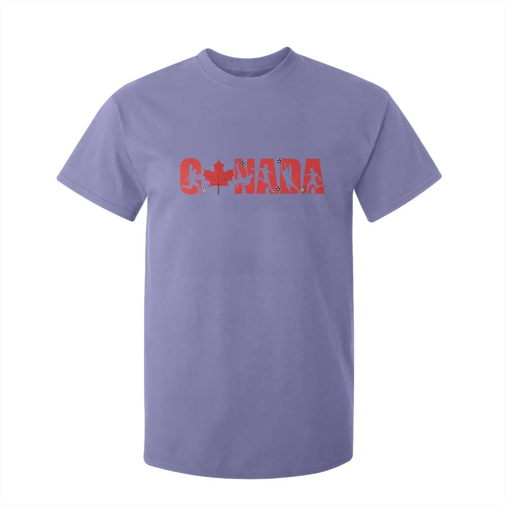 Canada National Soccer Lover T Shirt For Kid Proud Canadian Fan Gift TS12 Violet Print Your Wear