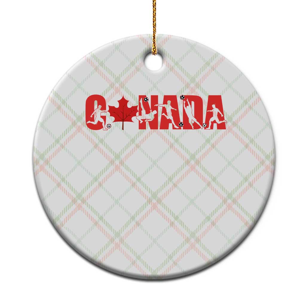 Canada National Soccer Lover Ceramic Ornament Proud Canadian Fan Gift TS12 1pc Christmas Plaid Print Your Wear