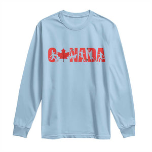 Canada National Soccer Lover Long Sleeve Shirt Proud Canadian Fan Gift TS12 Light Blue Print Your Wear