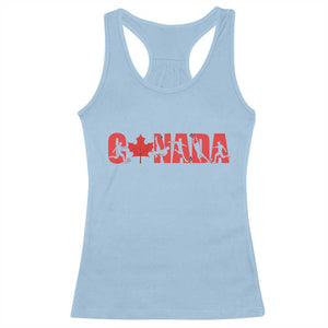 Canada National Soccer Lover Racerback Tank Top Proud Canadian Fan Gift TS12 Light Blue Print Your Wear
