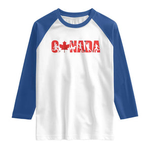 Canada National Soccer Lover Raglan Shirt Proud Canadian Fan Gift TS12 White Royal Print Your Wear