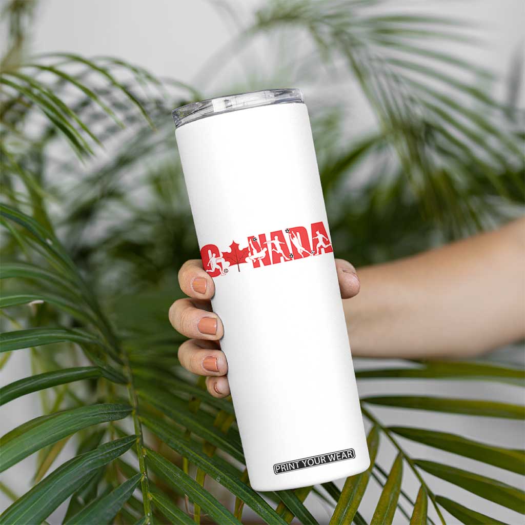 Canada National Soccer Lover Skinny Tumbler Proud Canadian Fan Gift TS12 Print Your Wear