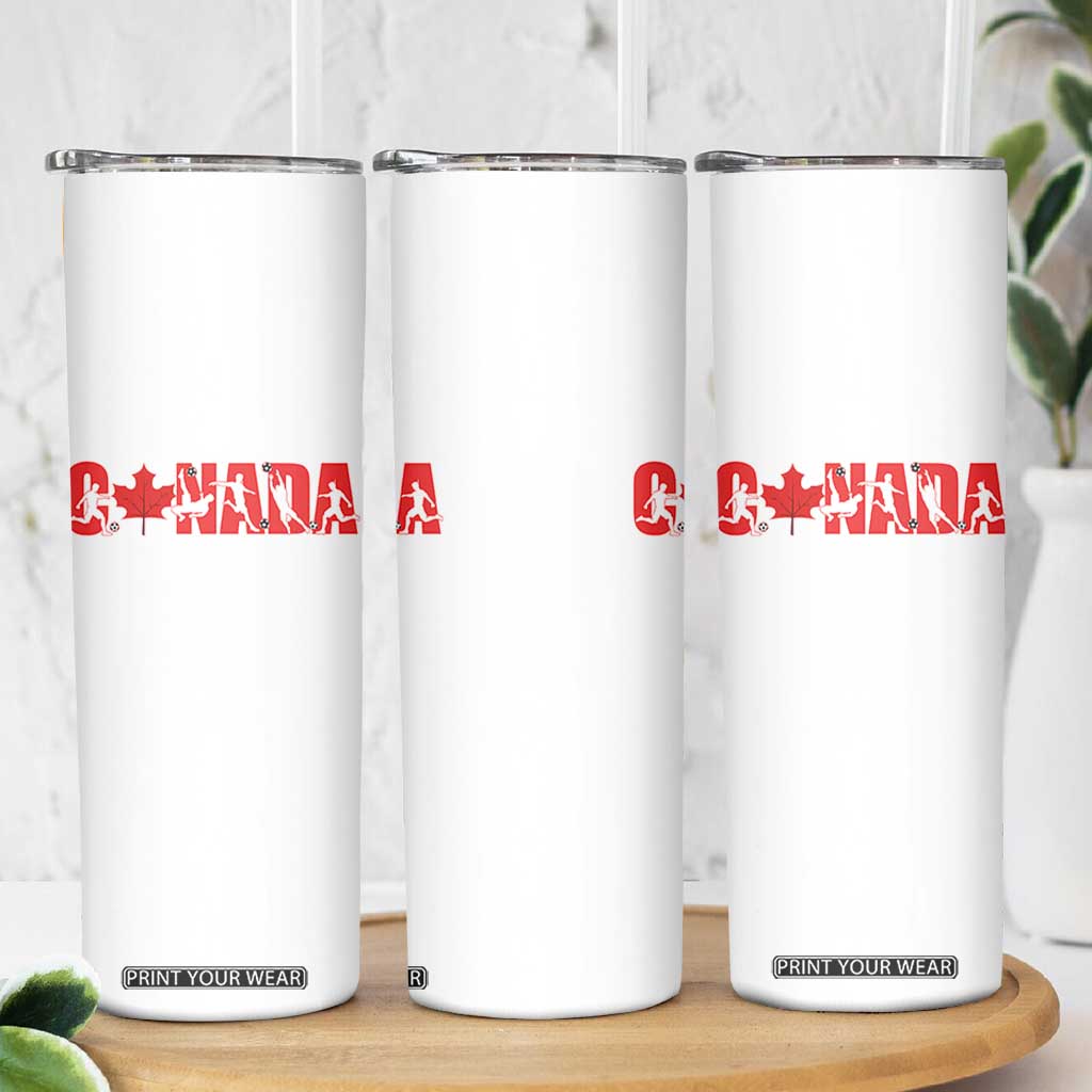 Canada National Soccer Lover Skinny Tumbler Proud Canadian Fan Gift TS12 Print Your Wear