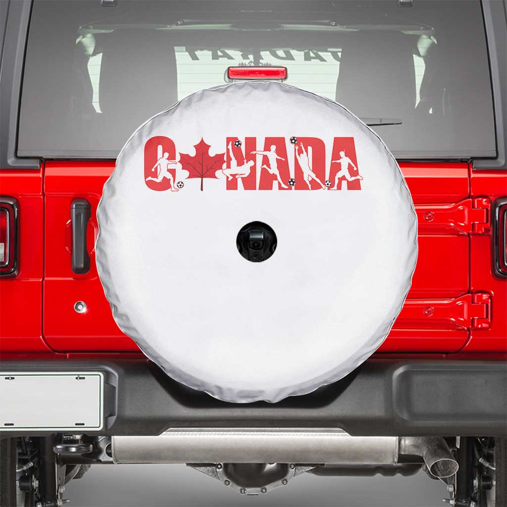 Canada National Soccer Lover Spare Tire Cover Proud Canadian Fan Gift TS12 White Print Your Wear