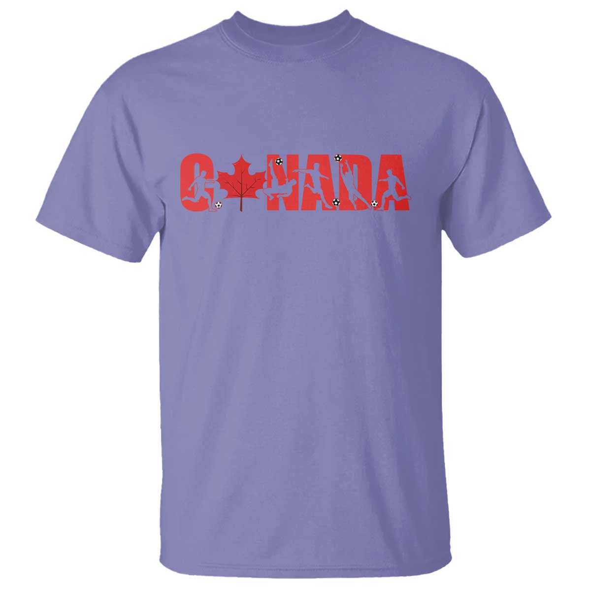 Canada National Soccer Lover T Shirt Proud Canadian Fan Gift TS12 Violet Print Your Wear