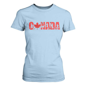 Canada National Soccer Lover T Shirt For Women Proud Canadian Fan Gift TS12 Light Blue Print Your Wear