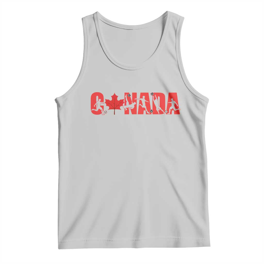 Canada National Soccer Lover Tank Top Proud Canadian Fan Gift TS12 Ash Print Your Wear