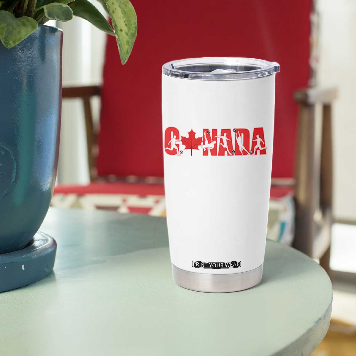 Canada National Soccer Lover Tumbler Cup Proud Canadian Fan Gift TS12 Print Your Wear