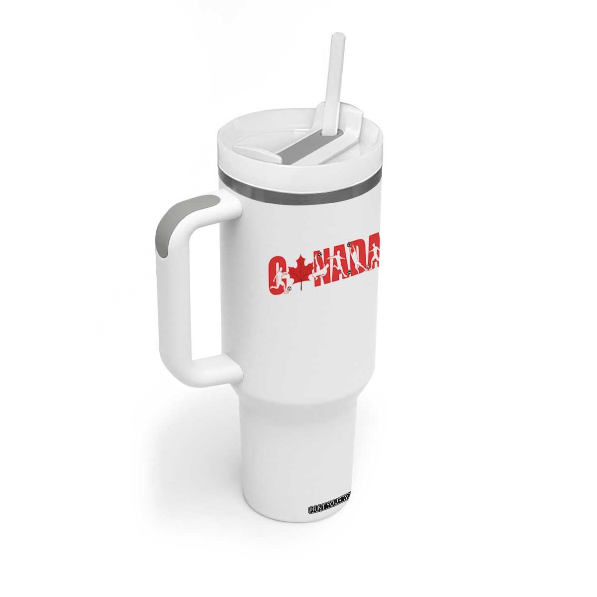 Canada National Soccer Lover Tumbler With Handle Proud Canadian Fan Gift TS12 Print Your Wear