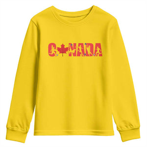 Canada National Soccer Lover Youth Sweatshirt Proud Canadian Fan Gift TS12 Daisy Print Your Wear
