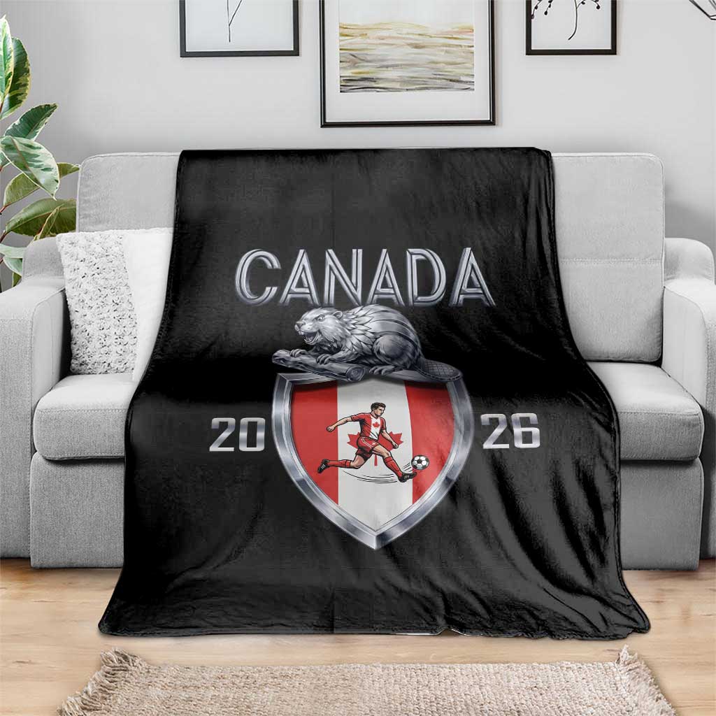 Canada National Soccer Fan Throw Blanket Proud Canadian Gift TS12 Print Your Wear