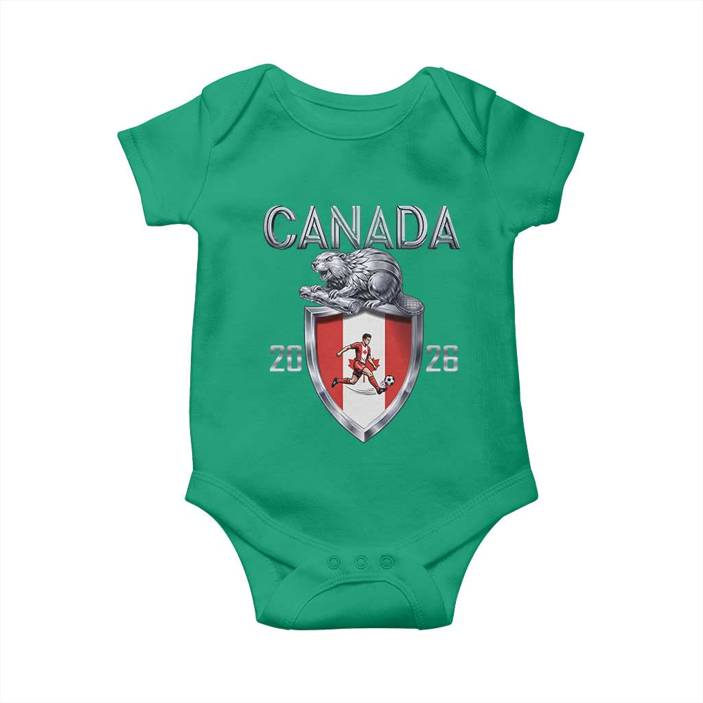 Canada National Soccer Fan Baby Onesie Proud Canadian Gift TS12 Irish Green Print Your Wear