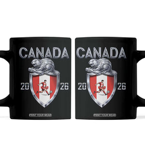 Canada National Soccer Fan Coffee Mug Proud Canadian Gift TS12 Black Print Your Wear