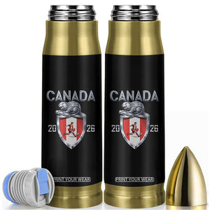 Canada National Soccer Fan Bullet Tumbler Proud Canadian Gift TS12 Black Print Your Wear