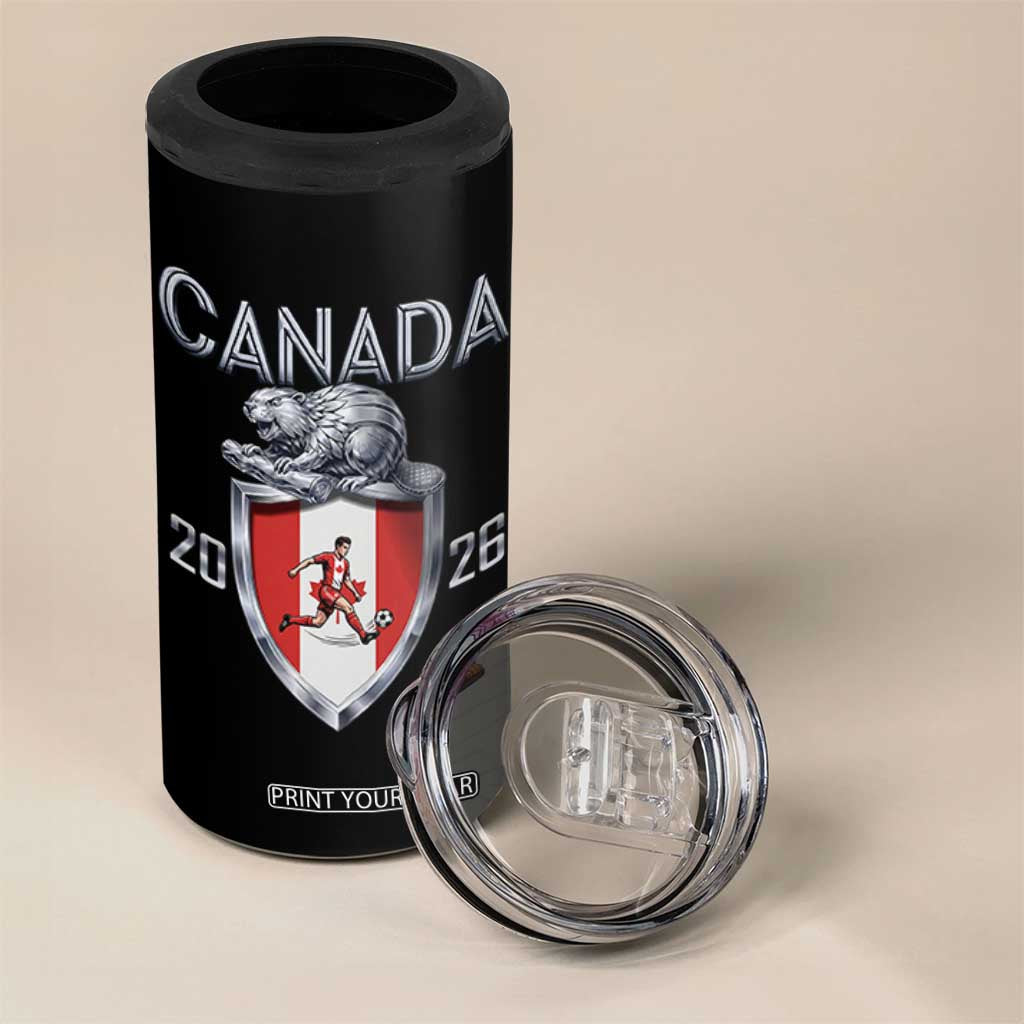 Canada National Soccer Fan 4 in 1 Can Cooler Tumbler Proud Canadian Gift TS12 Print Your Wear