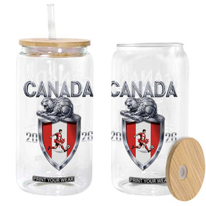 Canada National Soccer Fan Glass Can Proud Canadian Gift TS12 Print Your Wear