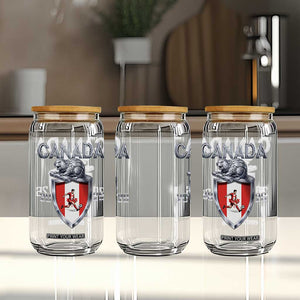 Canada National Soccer Fan Glass Can Proud Canadian Gift TS12 Print Your Wear