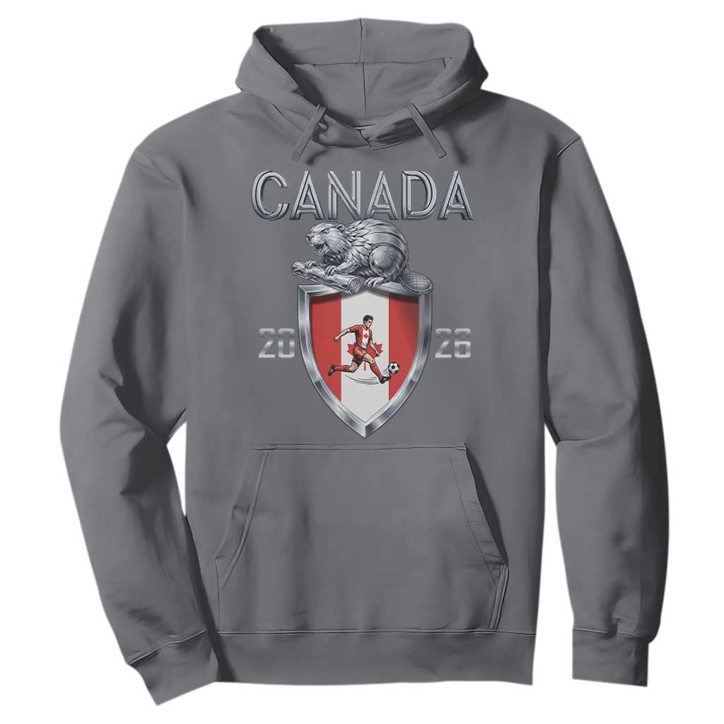 Canada National Soccer Fan Hoodie Proud Canadian Gift TS12 Charcoal Print Your Wear