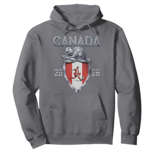 Canada National Soccer Fan Hoodie Proud Canadian Gift TS12 Charcoal Print Your Wear