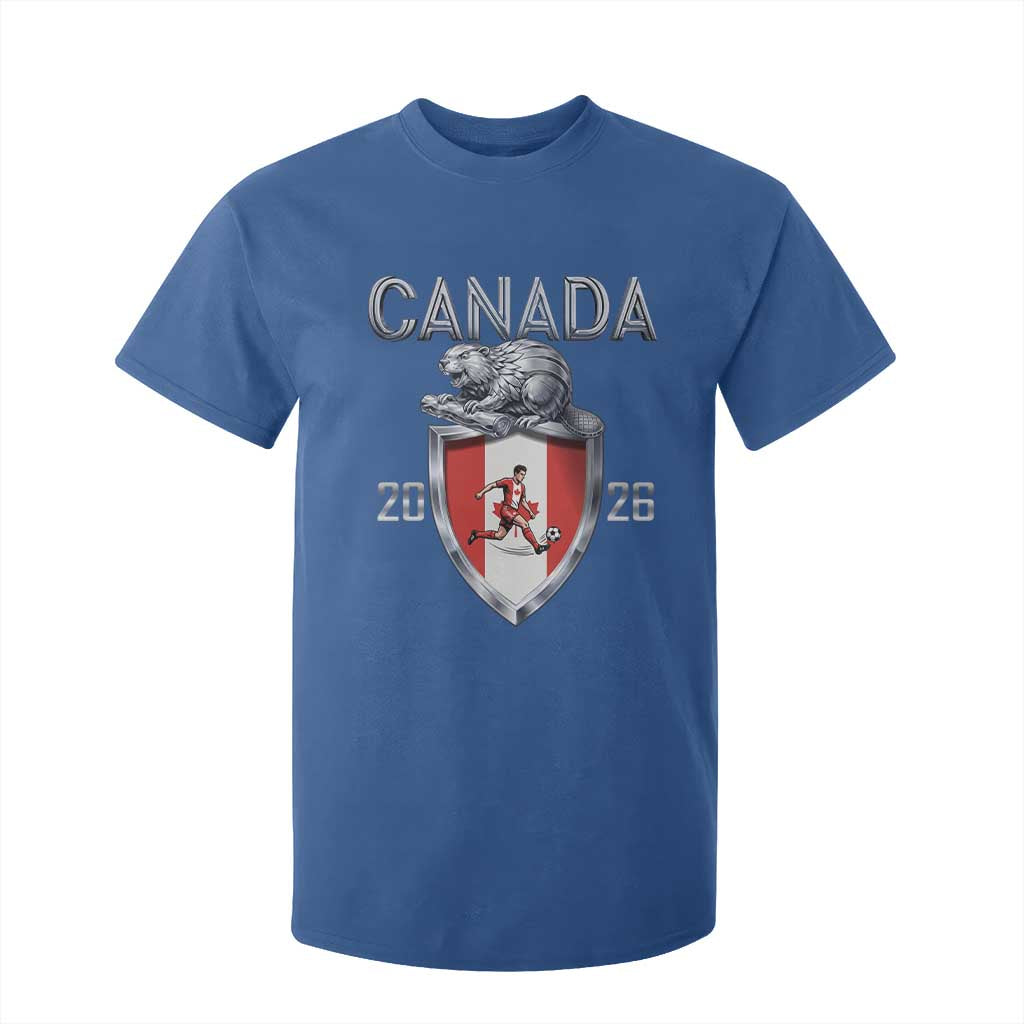 Canada National Soccer Fan T Shirt For Kid Proud Canadian Gift TS12 Royal Blue Print Your Wear
