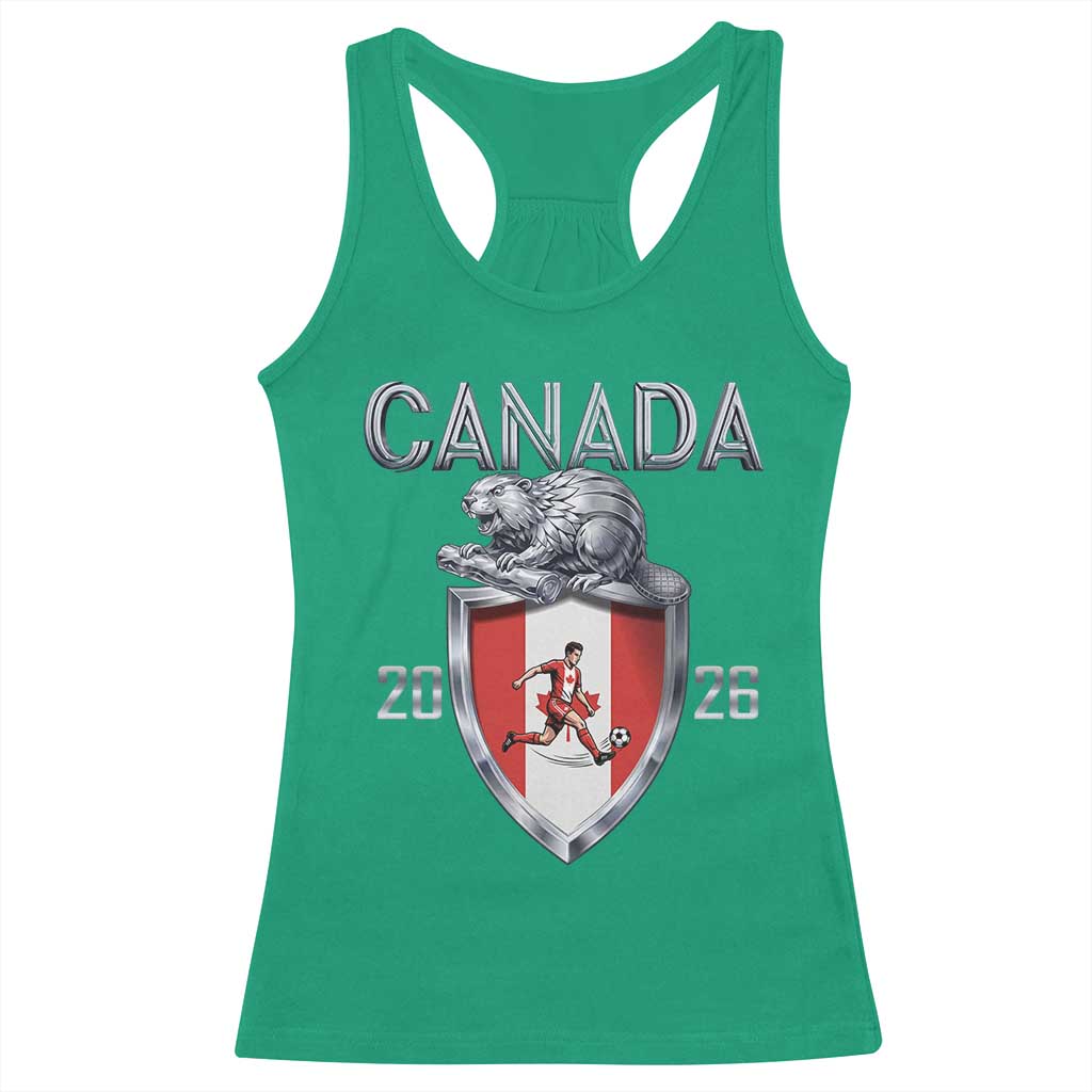 Canada National Soccer Fan Racerback Tank Top Proud Canadian Gift TS12 Irish Green Print Your Wear