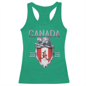 Canada National Soccer Fan Racerback Tank Top Proud Canadian Gift TS12 Irish Green Print Your Wear