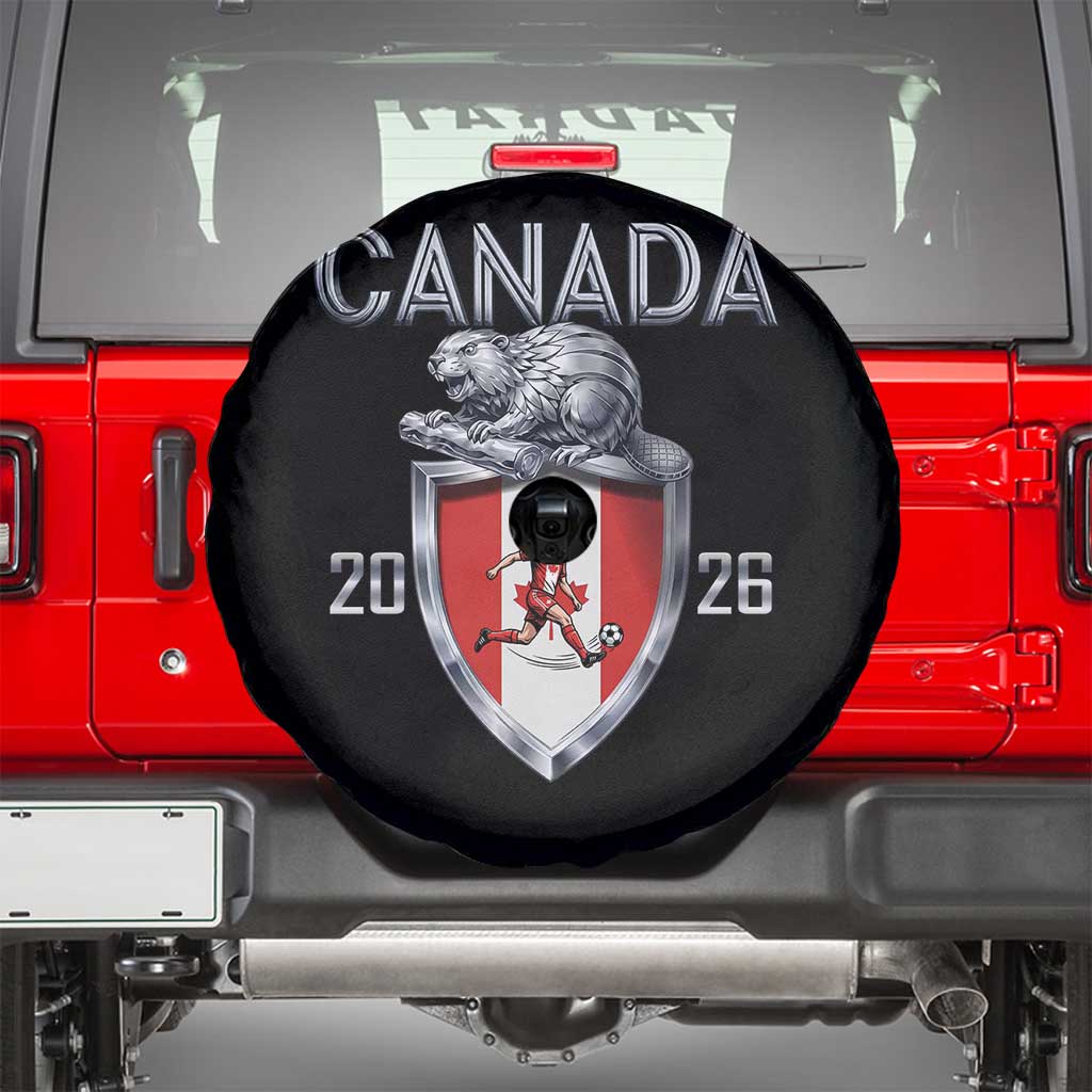 Canada National Soccer Fan Spare Tire Cover Proud Canadian Gift TS12 Black Print Your Wear