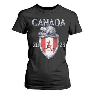 Canada National Soccer Fan T Shirt For Women Proud Canadian Gift TS12 Black Print Your Wear
